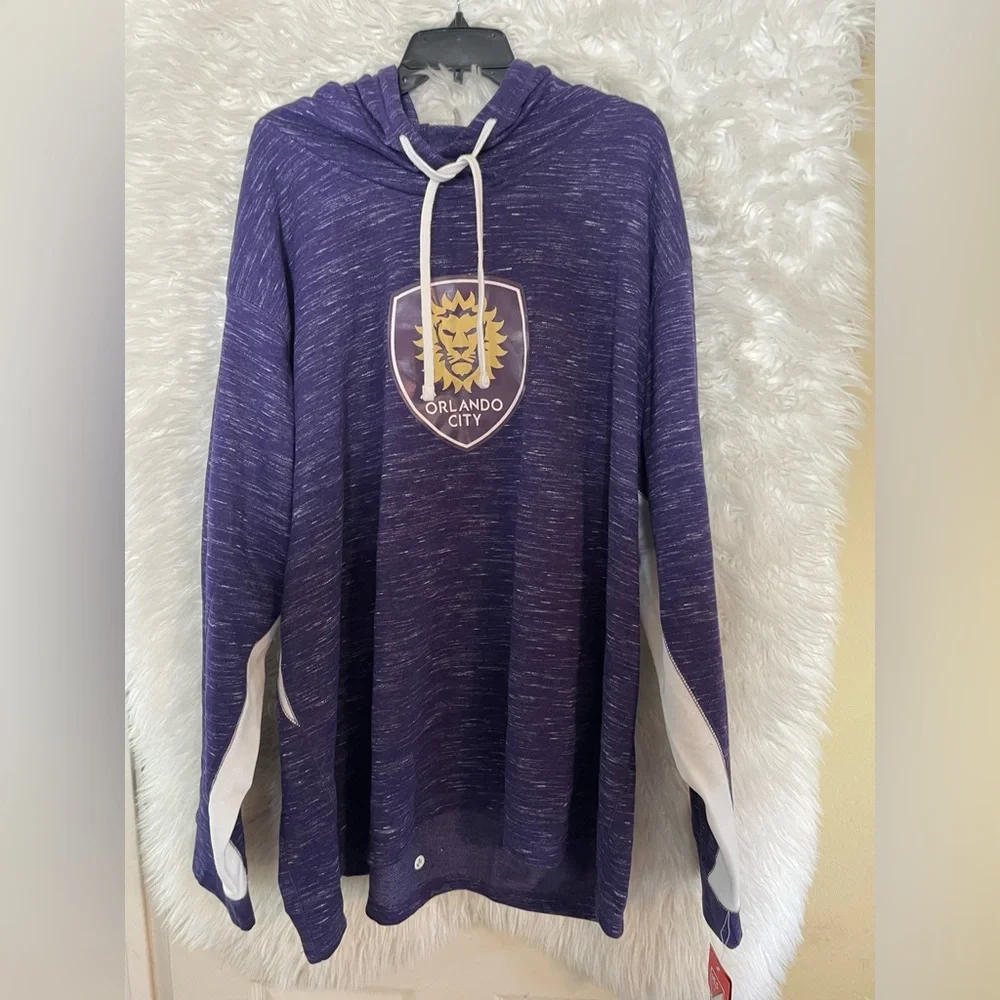 Orlando City Soccer Club NWT Majestic Fan Fashion Plus Size Hoodie. Size 4XL - Picture 2 of 9